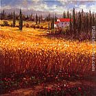 Famous Wheat Paintings - Tuscan Wheat